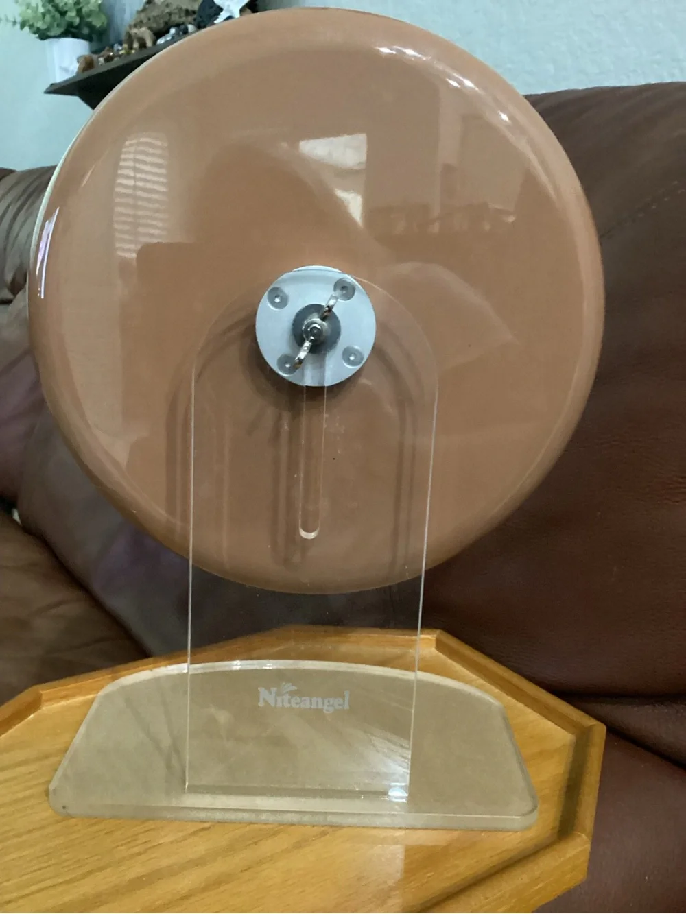 Niteangel Super Silent Hamster Brown Plastic Spinning Wheel